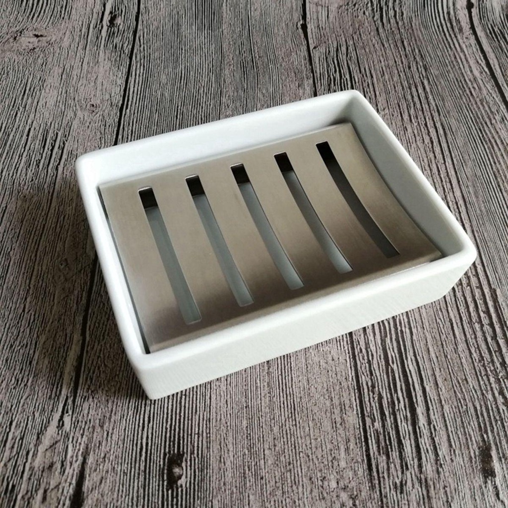 Khay Đựng Xà Phòng Bằng Thép Không Gỉ Dễ Vệ Sinh