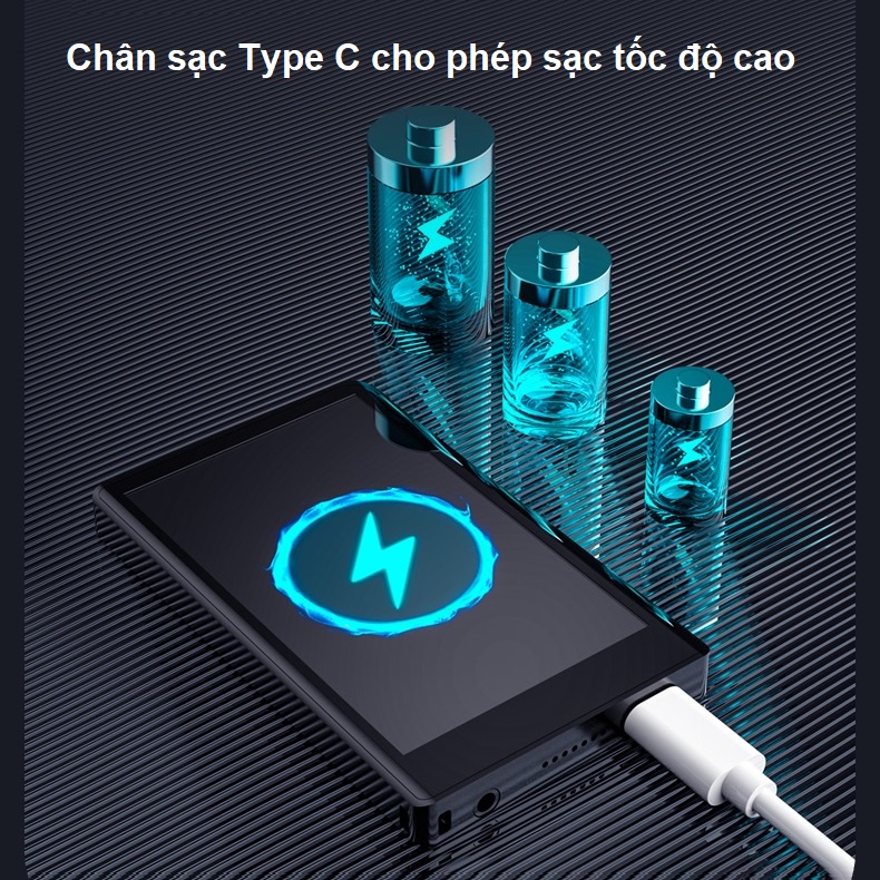 Máy nghe nhạc MP3/MP4 kết nối Bluetooth Ruizu H9 hỗ trợ tiếng Việt bộ nhớ trong 16GB