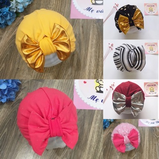 Mũ turban cotton cho bé yêu