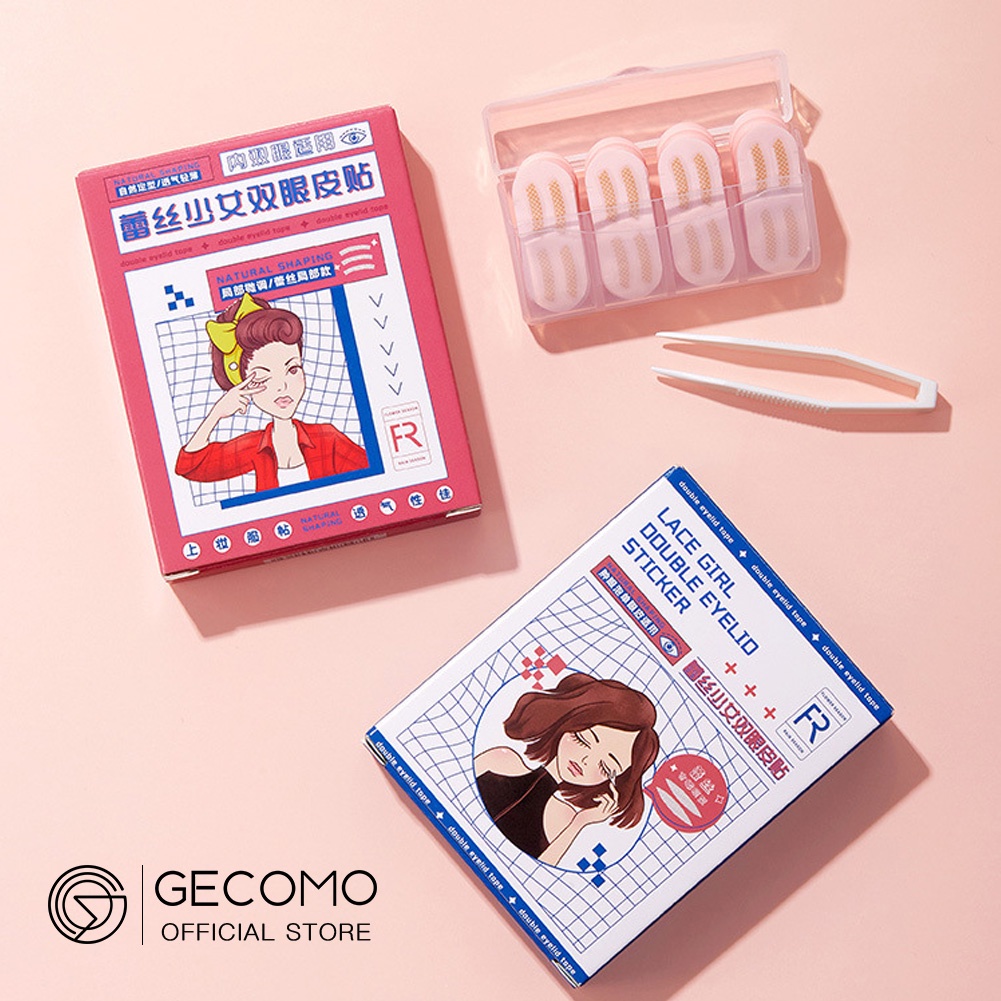 Túi 200 miếng dán nhấn mí GECOMO chuyên dụng trang điểm làm đẹp
