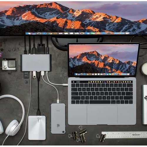 Cáp Macbook Pro HyperDrive DRIVE Ultimate USBC Hub full cổng