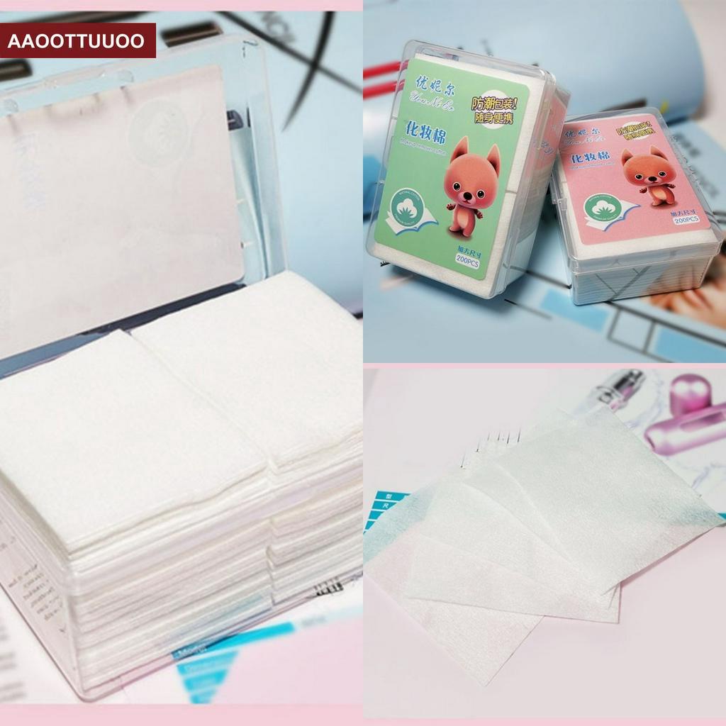 Hộp 200 Bông Tẩy Trang Dùng Một Lần Thiết Kế Tiện Dụng