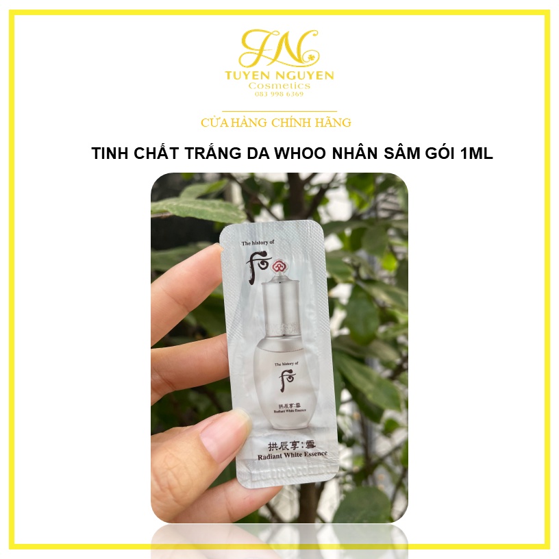 Tinh chất dưỡng trắng đông y Whoo Gongjinhyang Seol Radiant White Esence gói 1ml