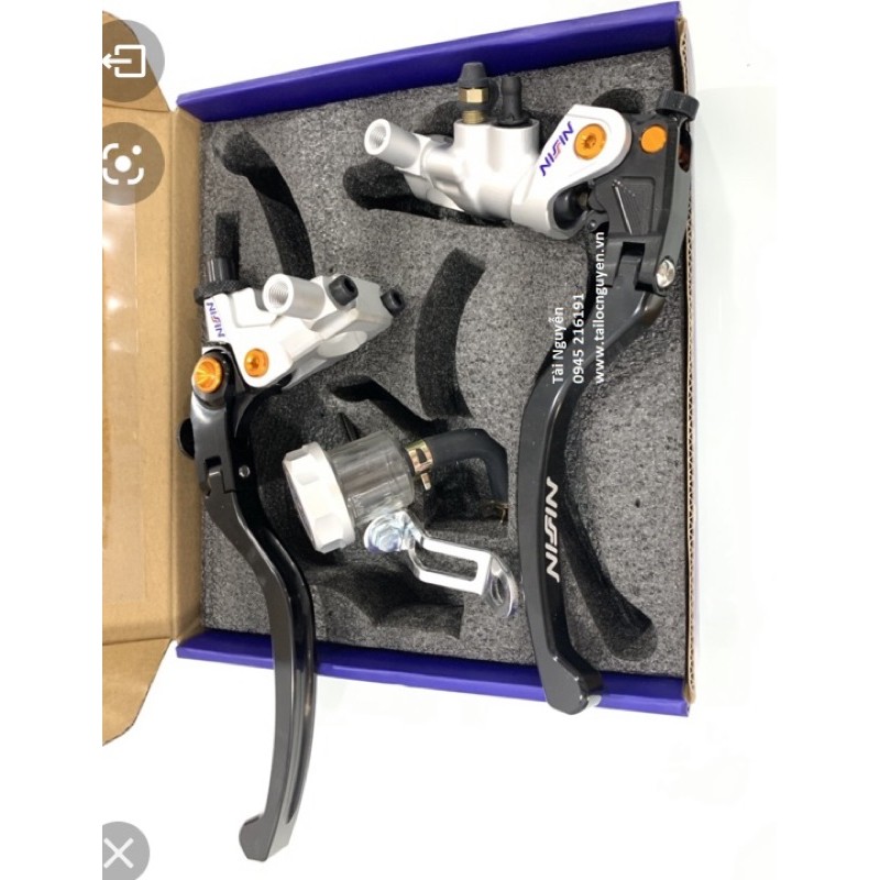 tay thắng nisin có ốc kiếng exciter sonic winer raider - đồ chơi xe máy
