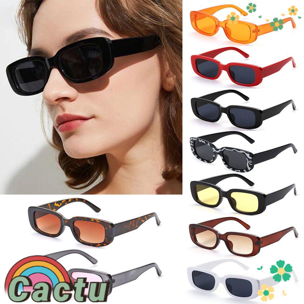 Kính Mát Vuông Chống Tia UV 400 Dùng Khi Đi Du Lịch Dành Cho Nữ