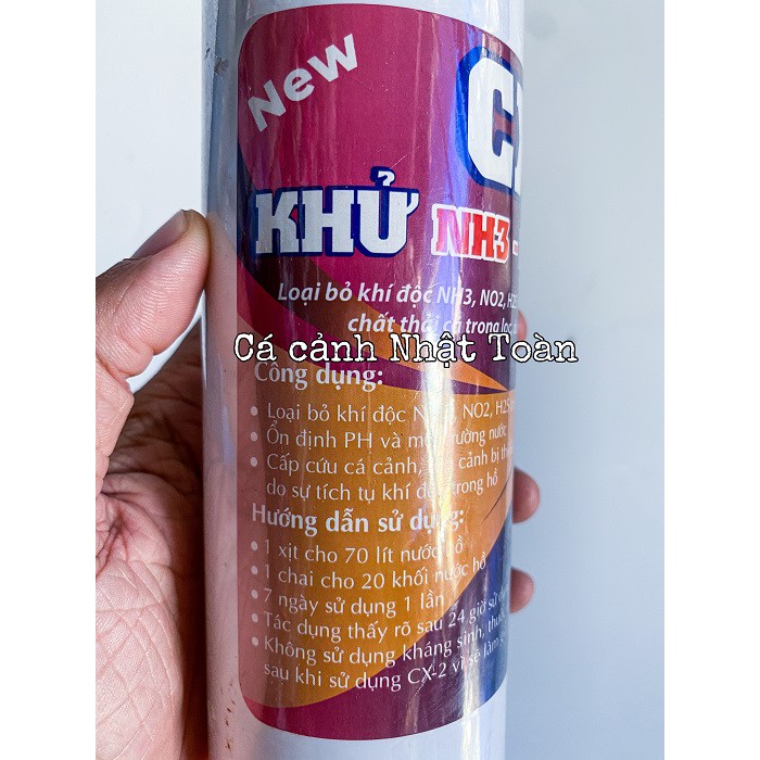 CX2 KHỬ NH3 NH4 H2S CHO BỂ CÁ CÁ XINH 500ML