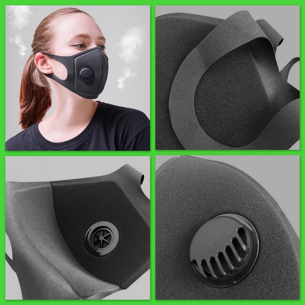 Khẩu trang đẹp có van thở thông thoáng lọc khuẩn bụi bẩn tái sử dụng | BigBuy360 - bigbuy360.vn