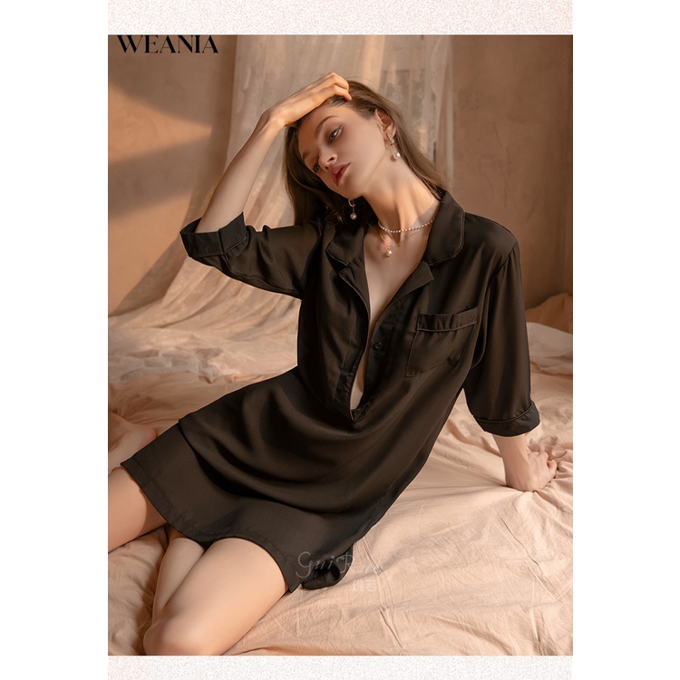 Áo ChoàNg Ngủ Cổ Chữ V KhoéT Sâu GợI CảM Cho Nữ