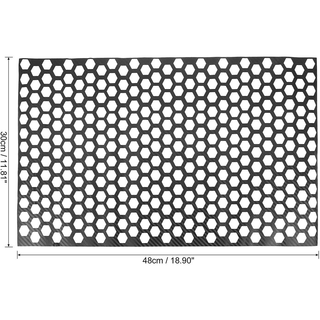 Hình dán trang trí đèn đuôi xe hơi hình tổ ong 48*30cm chất lượng cao