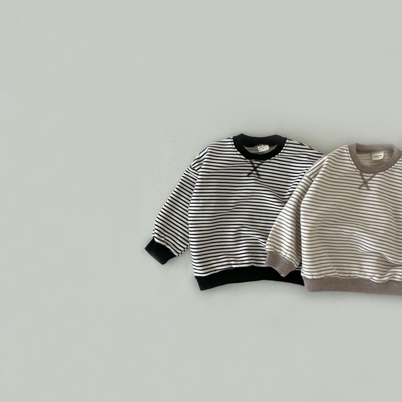 Áo Sweater Kẻ Sọc Phong Cách Thời Trang Hàn Quốc Mới Cho Bé