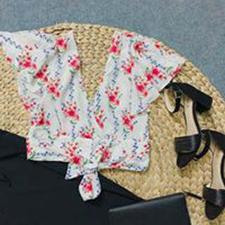 Áo croptop f21 xuất xịn sz l bigsize