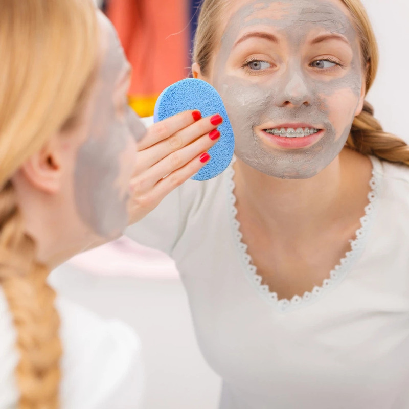 [Hàng mới về] Miếng mút rửa mặt trang điểm mềm mại tiện lợi