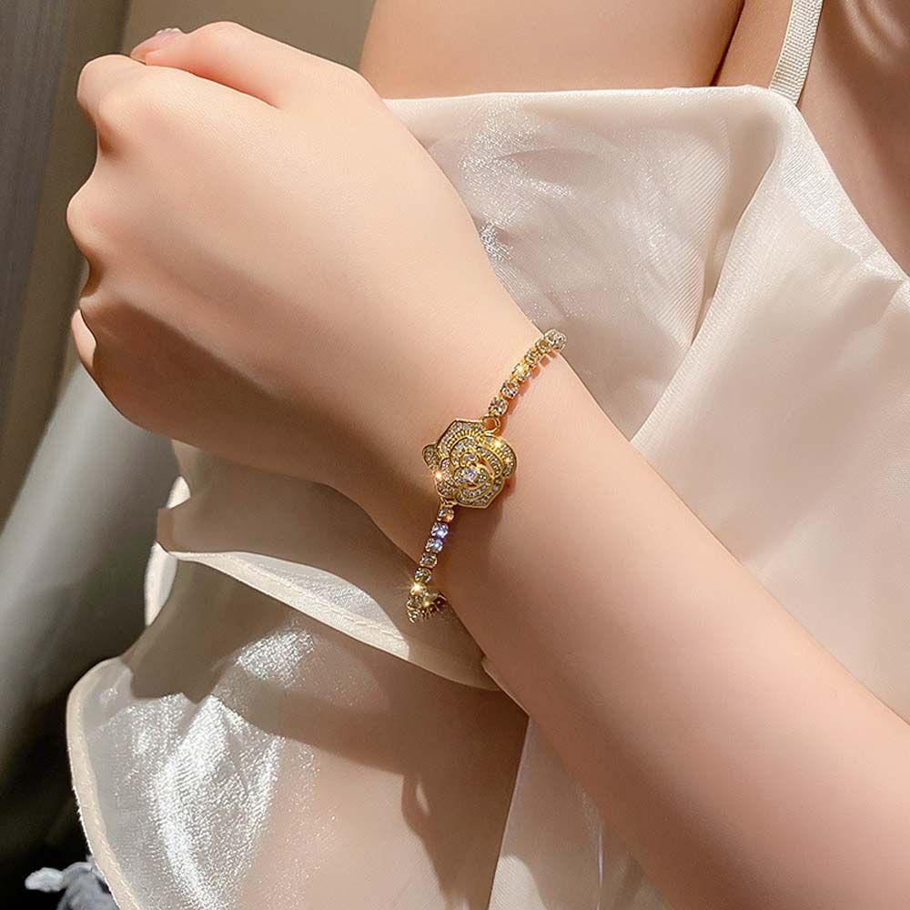Khuyên Tai / Vòng Tay Hình Hoa Trà Phong Cách Hàn Quốc Cho Nữ