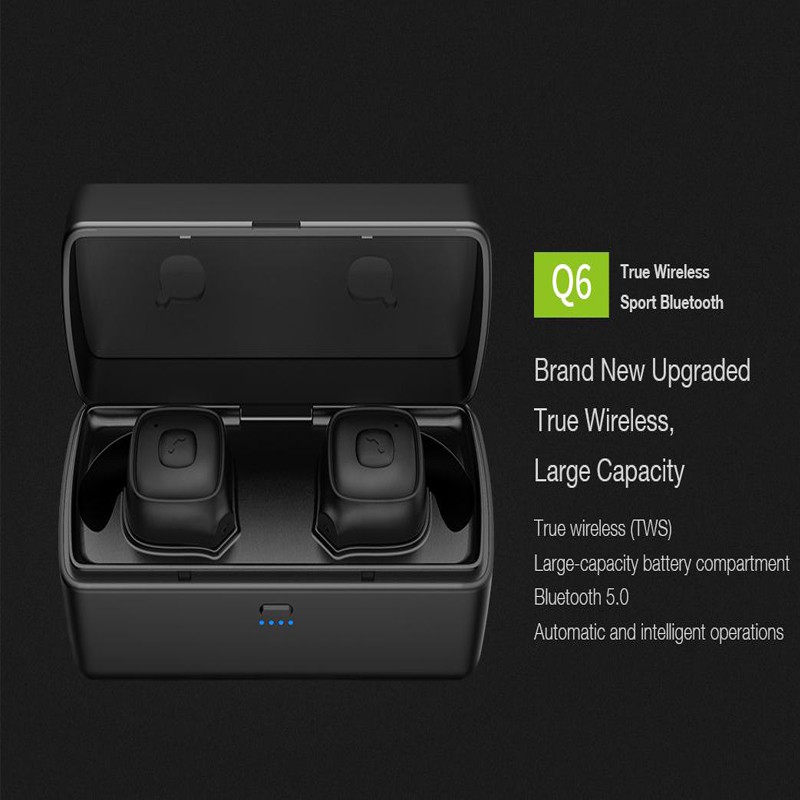 Tai nghe bluetooth Roman Q6 loại 2 tai kết nối Bluetooth 4.2