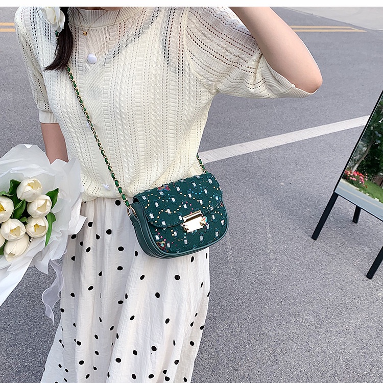 Túi Đeo Chéo Vai Đính sequin Lấp Lánh Thời Trang Dành Cho Nữ