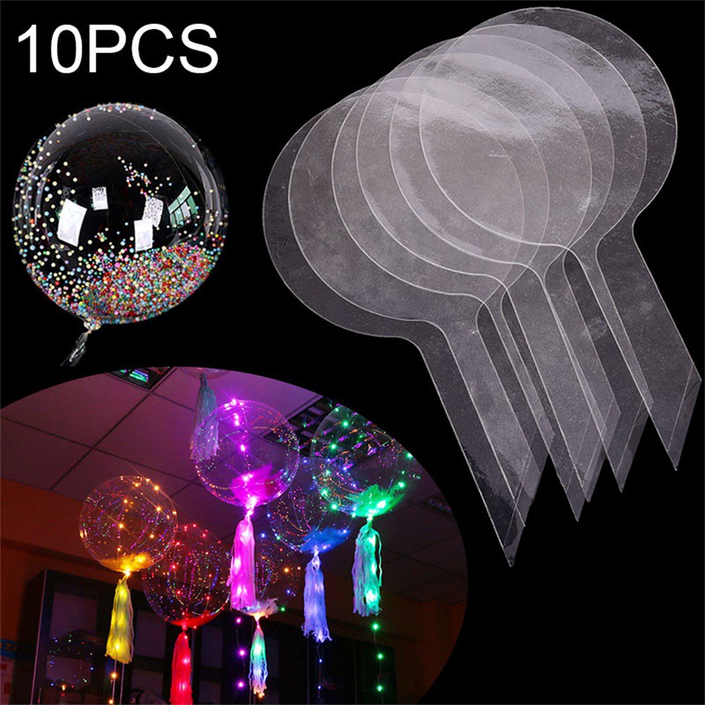 CONOPERY Set 100 Phụ Kiện Trang Trí Đa Năng Tiện Dụng|Bong Bóng Trong Suốt Bằng PVC 10 / 18 / 20 / 24 Trang Trí Tiệc Cưới