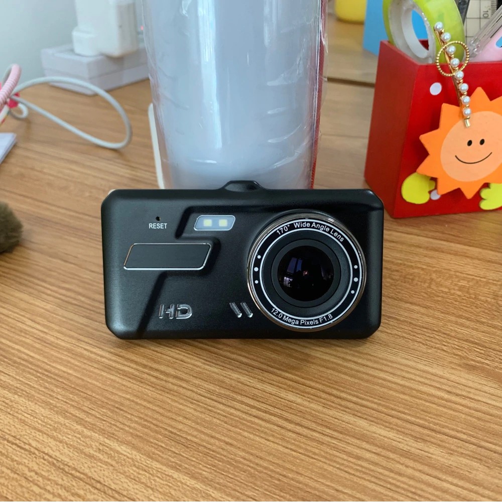 Camera Hành Trình Kép Trước Sau Dual Lens Dành Cho Ô Tô V10 Hỗ Trợ Full HD 1080P - Tích Hợp Màn Hình Cảm Ứng (Đen)