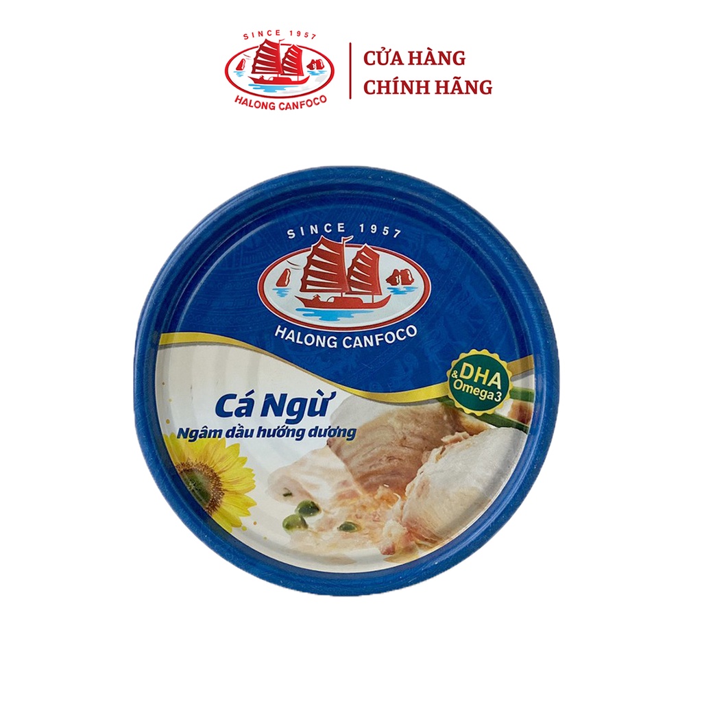 Cá Ngừ Ngâm Dầu Hướng Dương 115/175g Đồ Hộp Hạ Long