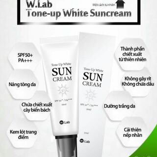 Kem chống nắng nâng tone da - Wlab