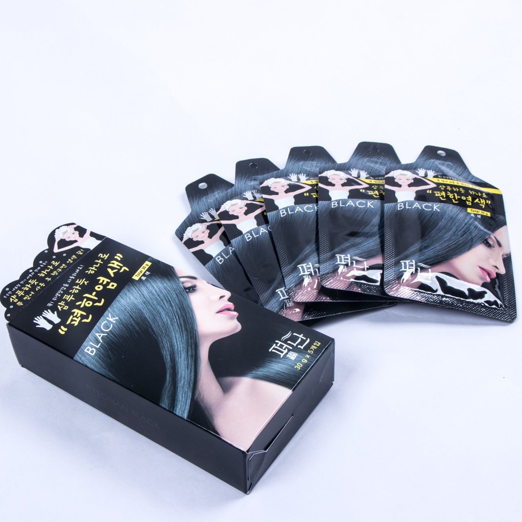 Hộp 5 gói gội khô nhuộm tóc thảo dược PYEONAN Hàn Quốc chính hãng | BigBuy360 - bigbuy360.vn