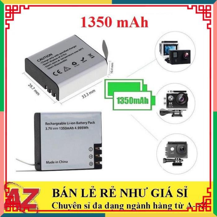 ( CC2016 ) ✔️ Pin 1350 mAh Cho Mọi Camera Hành Trình Eken H9r, SJCAM 4000, Amkov, Camera 4k