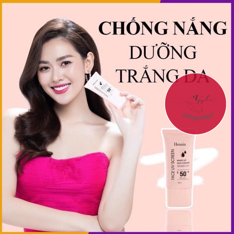 Kem Chống Nắng Hemia Hàn Quốc, Dưỡng Trắng Da - Cam Kết Chính Hãng