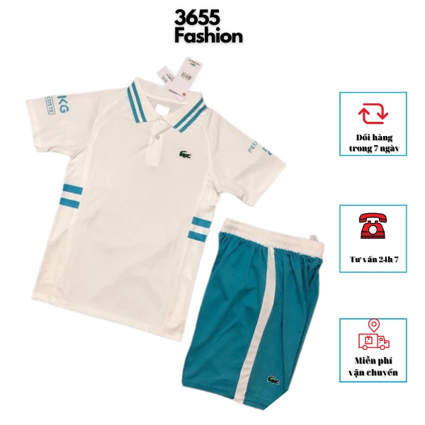 Bộ thể thao nam Tennis Lacoste. Bộ đồ quần áo nam cao cấp mẫu hot nhất hè 2021