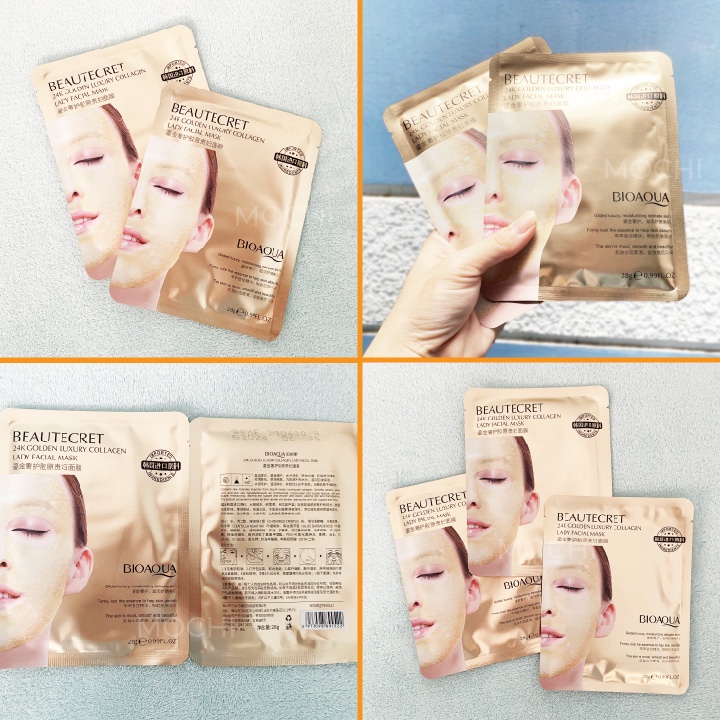 Mặt Nạ Thạch Collagen Vàng 24K Mask Thủy Tinh Bioaqua Dưỡng Trắng Da Cấp Ẩm l Nâng Cơ Ngừa Mụn Nội Địa Trung MOCHI SHOP