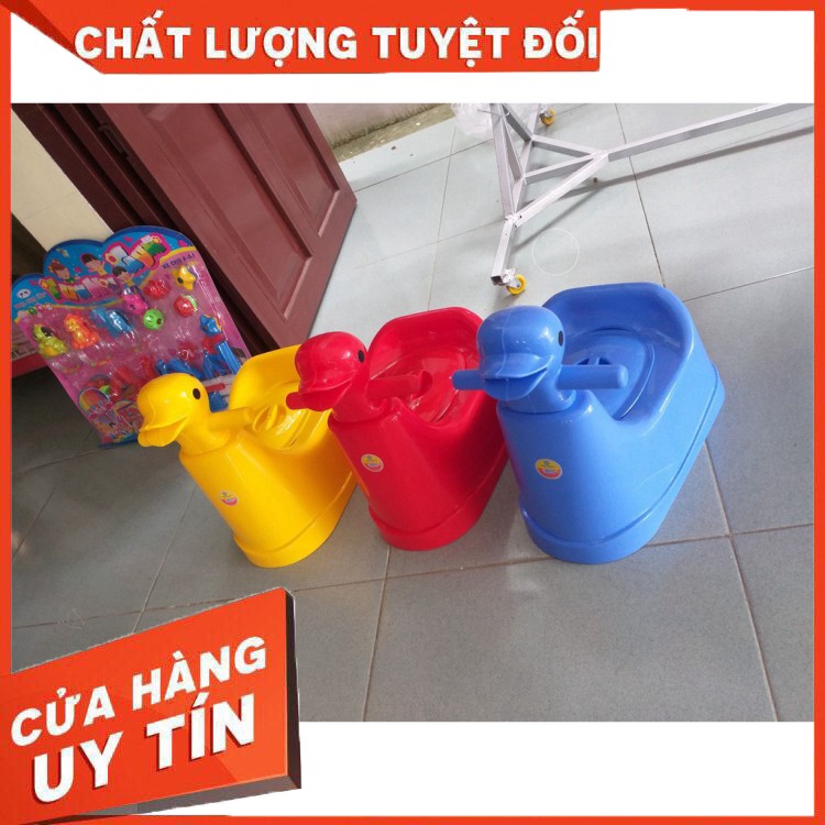 Bô Vệ Sinh Trẻ Em Hình Vịt Cao Cấp Việt Nhật - Bô Vịt Cho Bé Yêu Nhựa Cao Cấp Việt Nhật