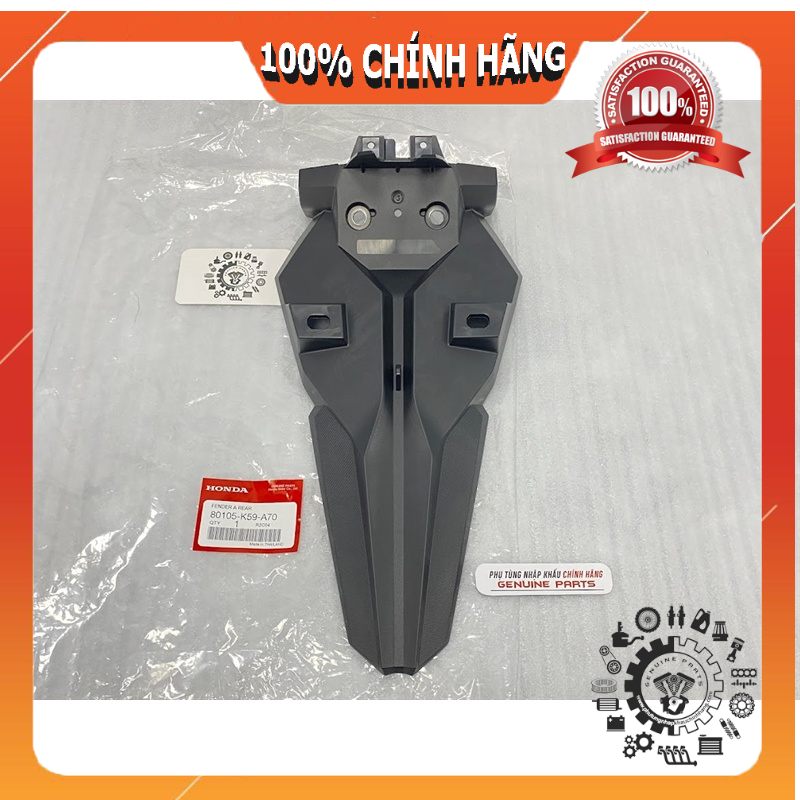 Dè sau biển số VARIO CLICK 125/150/160 các đời nhập chính hãng Honda, Đuôi dè chắn bùn 80105K59A70