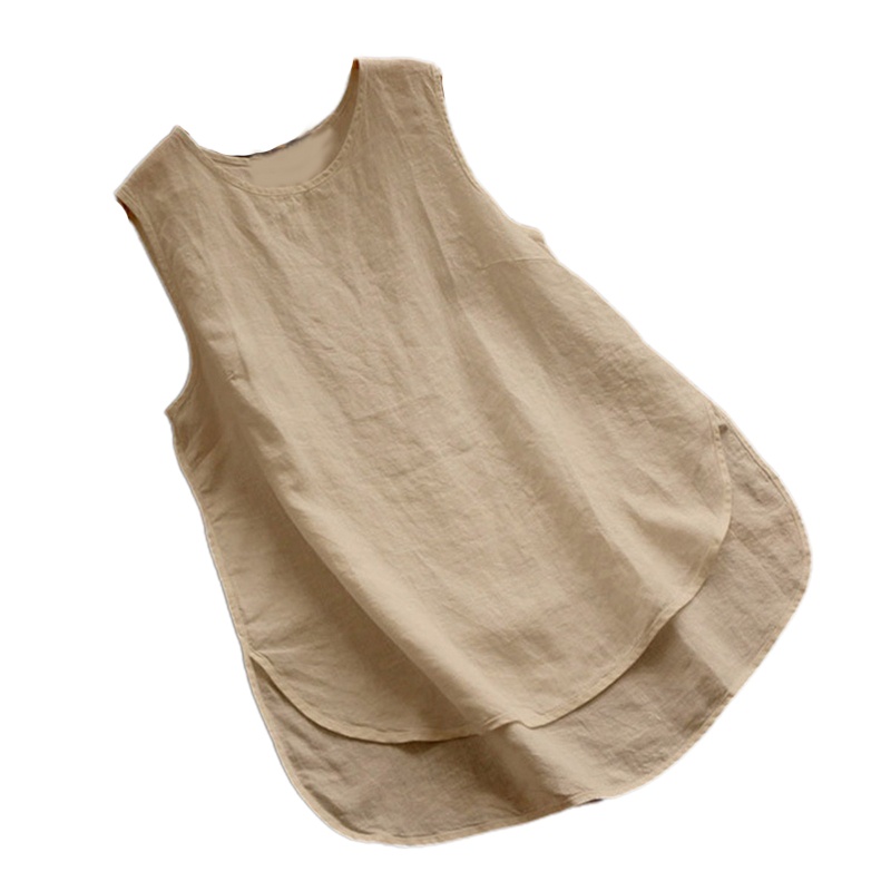 Áo Tank Top Không Tay Màu Trơn Size S Thời Trang Cho Nữ