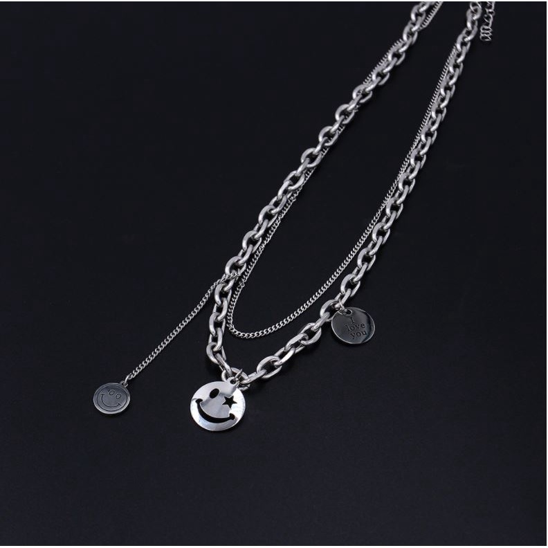 Vòng Cổ Phong Cách HipHop Mặt Cười 2M44