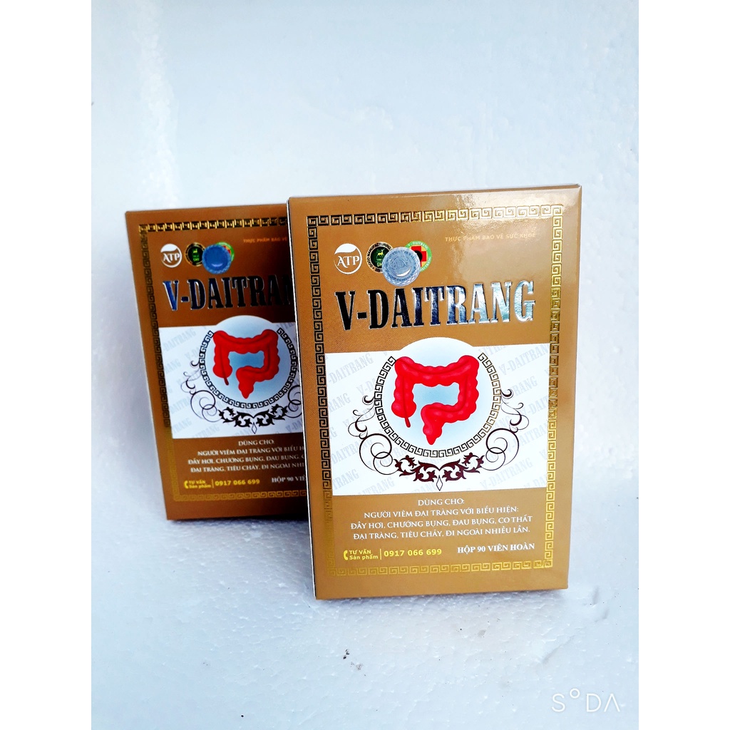 Viên hoàn đại tràng ATP, giúp giảm đầy hơi chướng bụng, đau bụng, co thắt đại tràng, tiêu chảy, đi ngoài nhiều lần