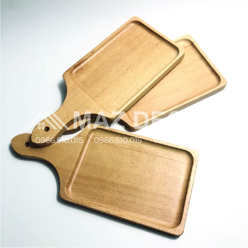 GIÁ SỈ TẠI XƯỞNG Thớt gỗ tre, khay gỗ có tay cầm - phụ kiện trang trí decor chụp ảnh ĐẸP CAO CẤP