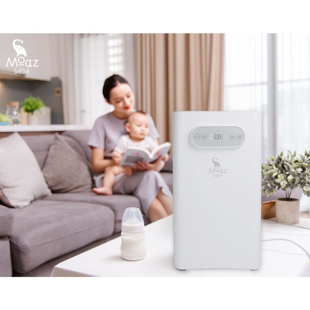 Máy rửa bình sữa tích hợp tiệt trùng, sấy khô moaz bébé MB-035 bảo hành chính hãng 12 tháng Hanghieuchobe