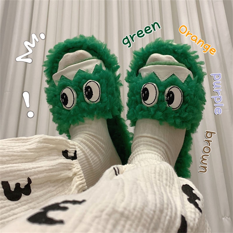 Dép Bông Đi Trong Nhà Hình Dáng Ngộ Nghĩnh Cho Nam Và Nữ