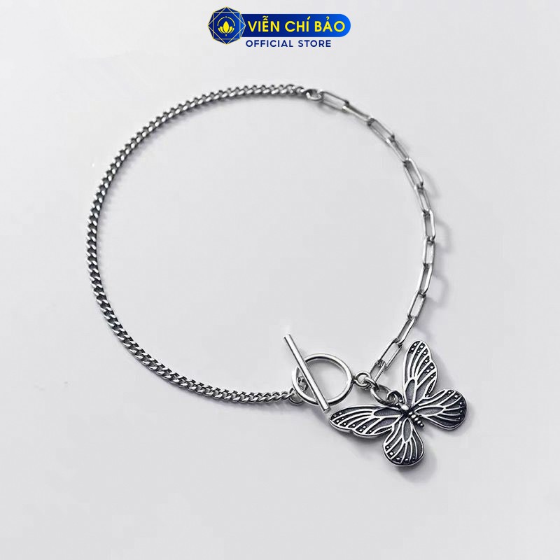 Lắc tay bạc nữ Cánh bướm Butterfly chất liệu bạc Thái 925 thời trang phụ kiện trang sức nữ Viễn Chí Bảo L000276