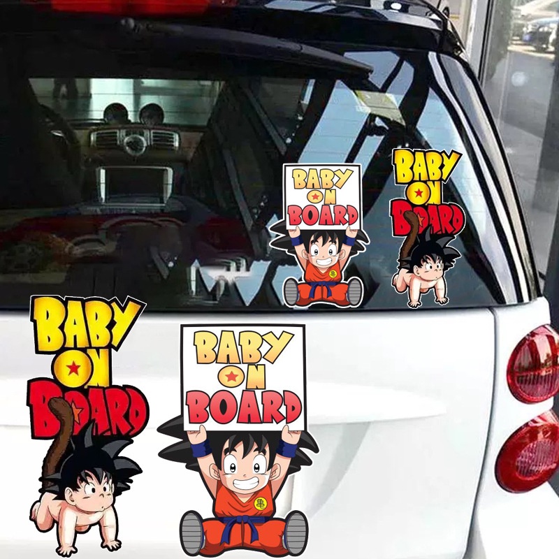 Sticker Baby on Board Dán Xe Hơi Chống Thấm Nước Hình Mickey Minnie Baby IN Car