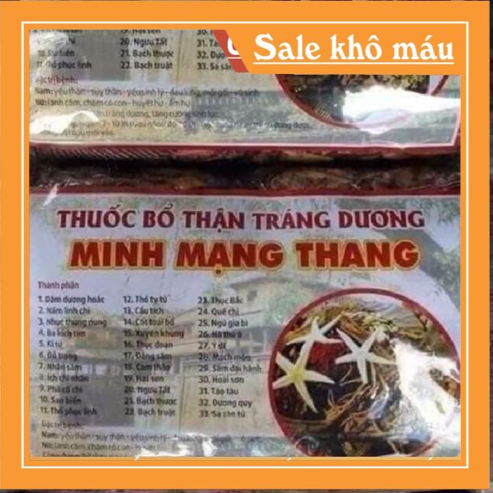 Minh mạng thang( 33 vị 2 tắc kè)