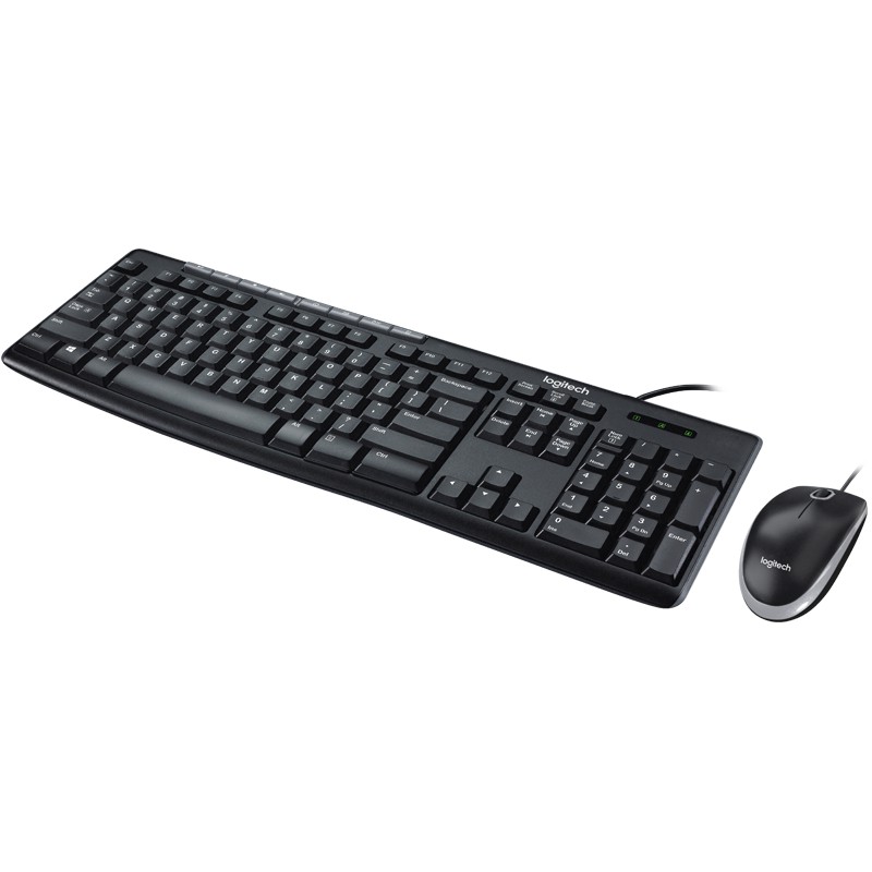 Combo Bàn Phím & Chuột Có Dây Logitech MK200 - Hàng Chính Hãng