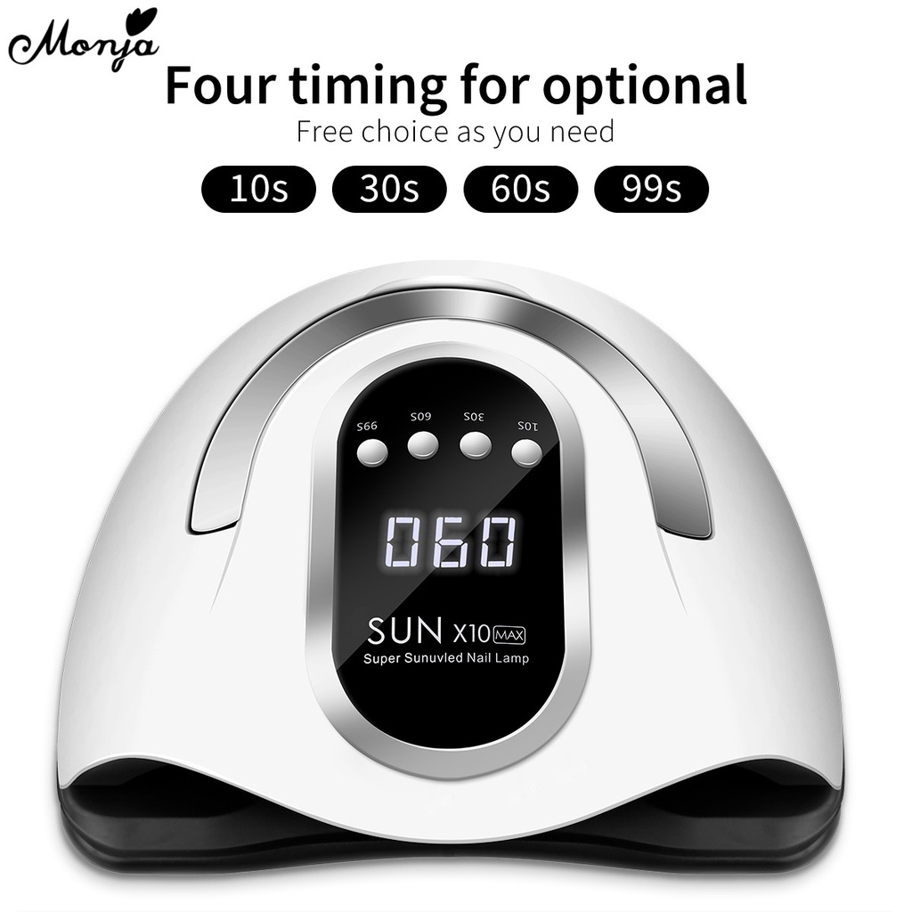 Đèn sấy khô sơn móng tay MONJA UV LED cảm biến thông minh 280W giắc cắm EU tiện lợi