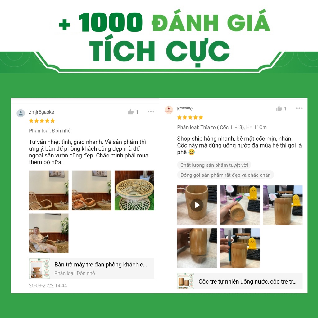 Bàn trà mây tre đan phòng khách cao cấp, nội thất mây, decor phòng, trang trí sân vườn, homestay, quán cafe / HealHomes