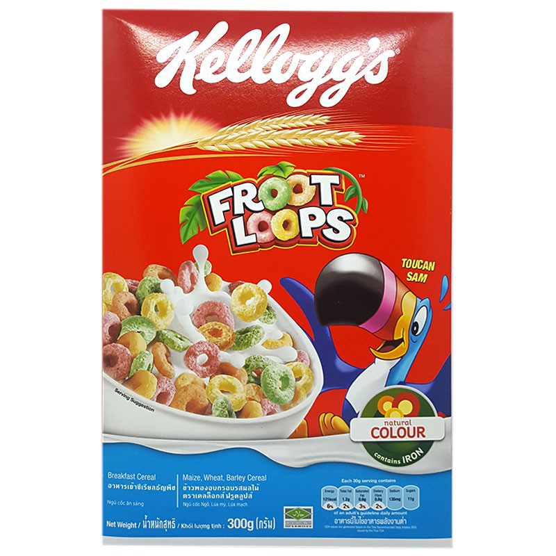 Ngũ cốc dinh dưỡng Kellogg's Froot Loops hộp 300g