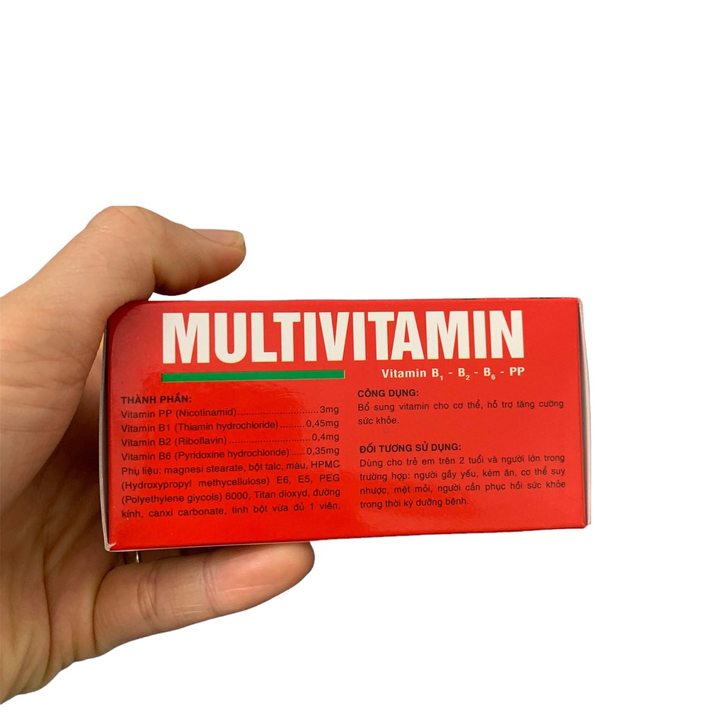 Multivitamin bổ sung vitamin cho cơ thể - Hộp 100 viên