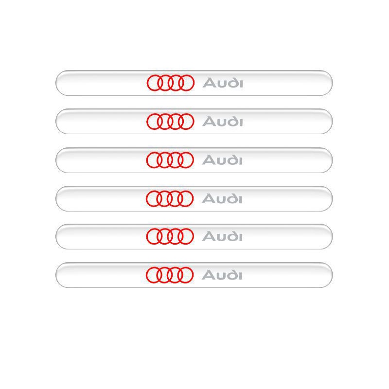 Bộ 10 miếng dán hõm cửa tay nắm ô tô Audi , miếng dán silicon chống trầy xước hõm cửa oto, xe hơi