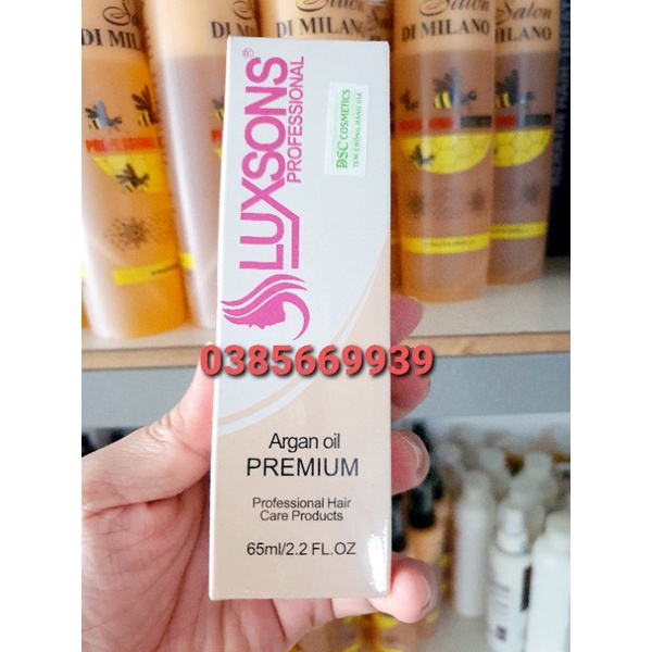 TINH DẦU DƯỠNG TÓC ARGAN OIL LUXSONS 65ML | BigBuy360 - bigbuy360.vn