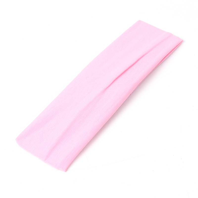 Băng Đô Thể Thao Bằng Cotton Pha Co Giãn Bản Rộng Thấm Hút Mồ Hôi Cho Nữ