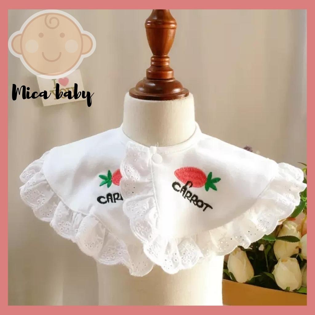 Yếm cho bé ăn dặm kiểu tròn xoay cao cấp dễ thương Mica baby YC08