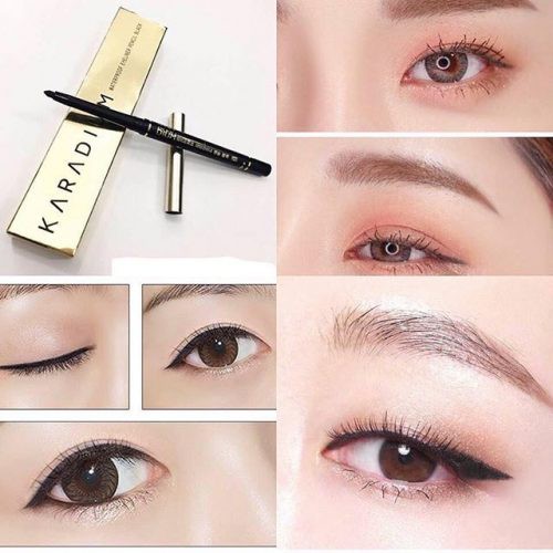 Bút chì kẻ mắt chống trôi Karadium Waterproof Eyeliner Pencil Black