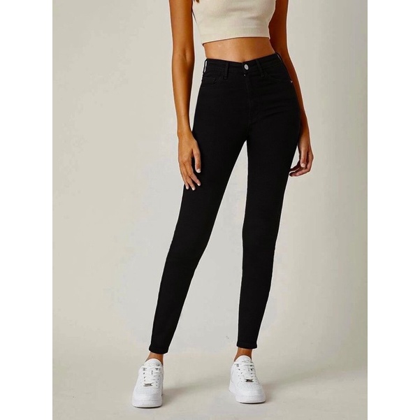 Quần Skinny Đen thêu túi LEVIS